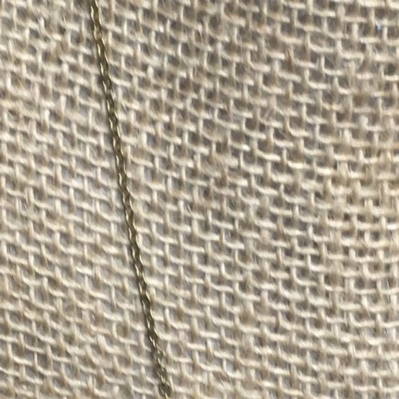 Rhinestone Cross Necklace Gold Horizontal Bling Glam - Picture 3 of 5